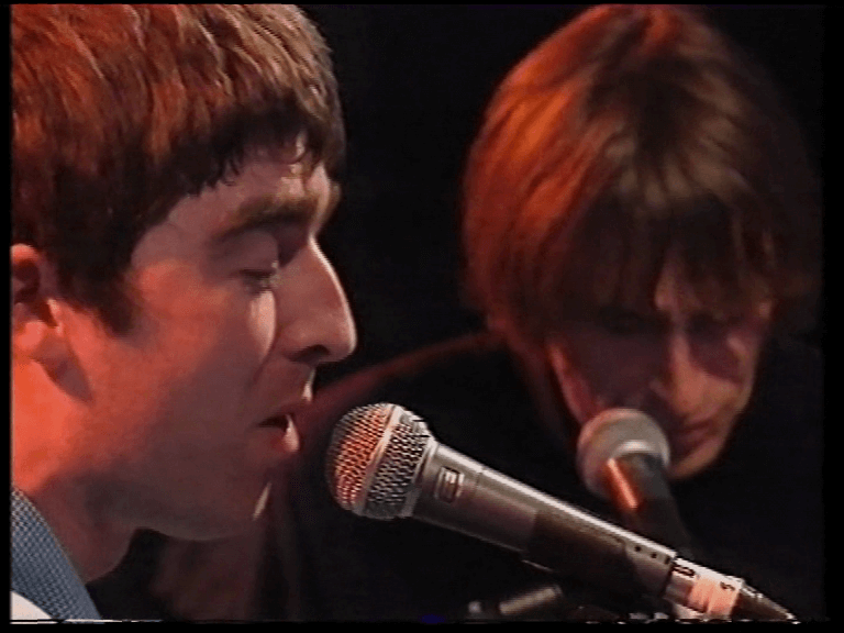 Oasis at White City Studios, London, UK - April 14, 1995