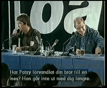 Oasis at Be Here Now World Tour Press Conference - September 9, 1997