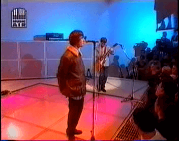 Oasis at White City Studios, London, UK - April 14, 1995