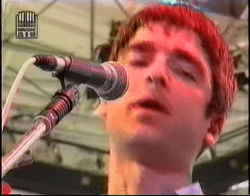 Oasis at White City Studios, London, UK - April 14, 1995