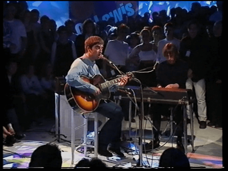Oasis at White City Studios, London, UK - April 14, 1995