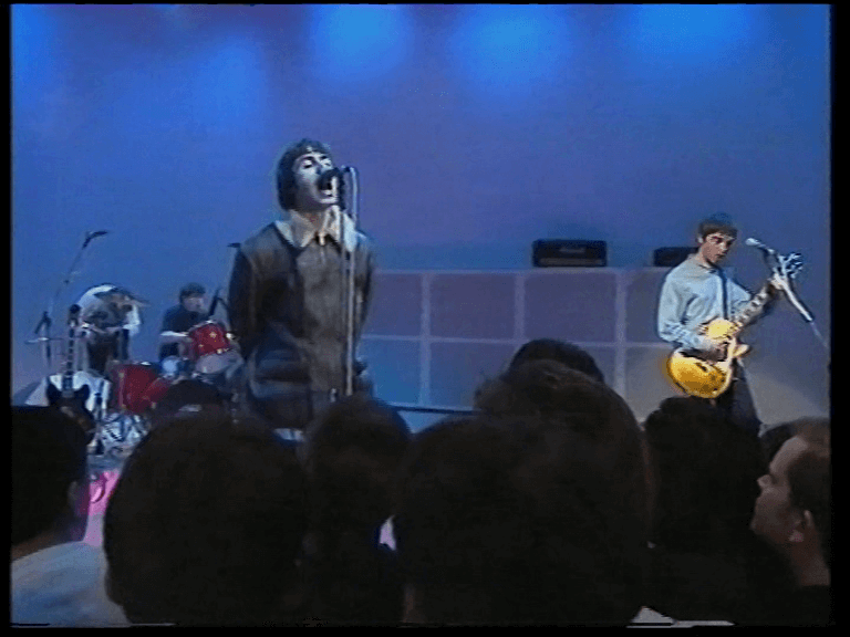 Oasis at White City Studios, London, UK - April 14, 1995