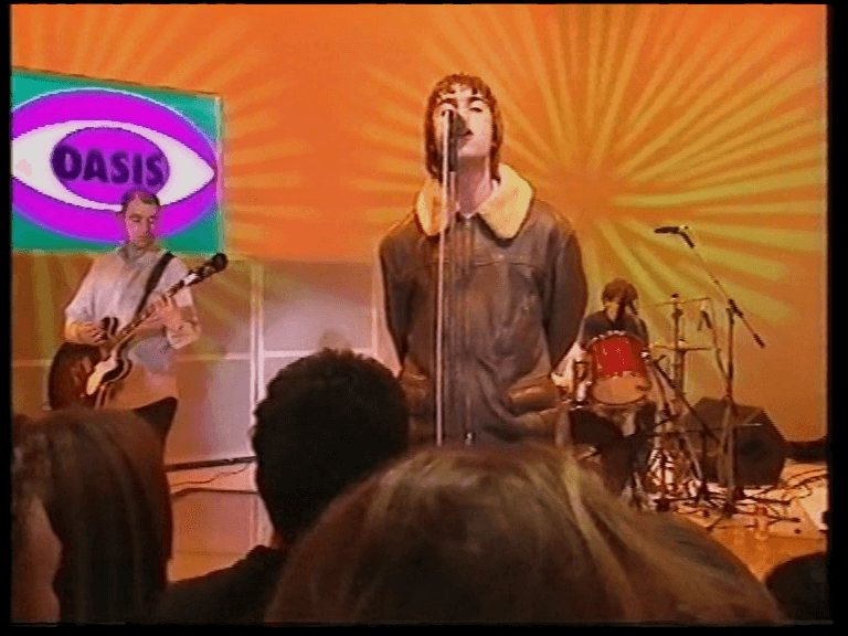 Oasis at White City Studios, London, UK - April 14, 1995