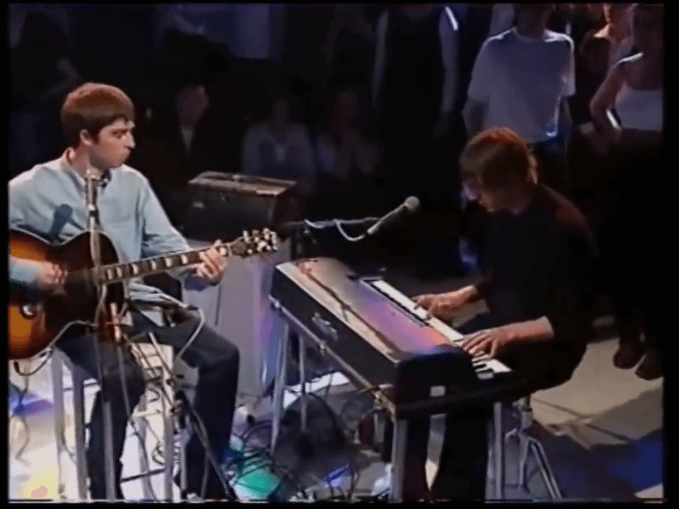 Oasis at White City Studios, London, UK - April 14, 1995