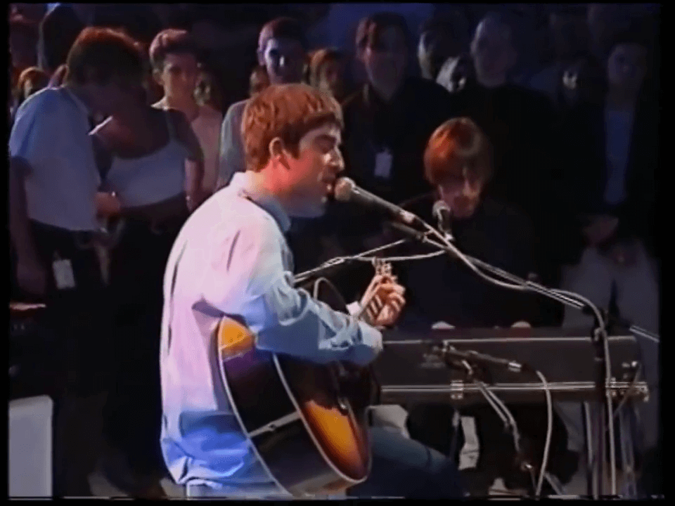 Oasis at White City Studios, London, UK - April 14, 1995