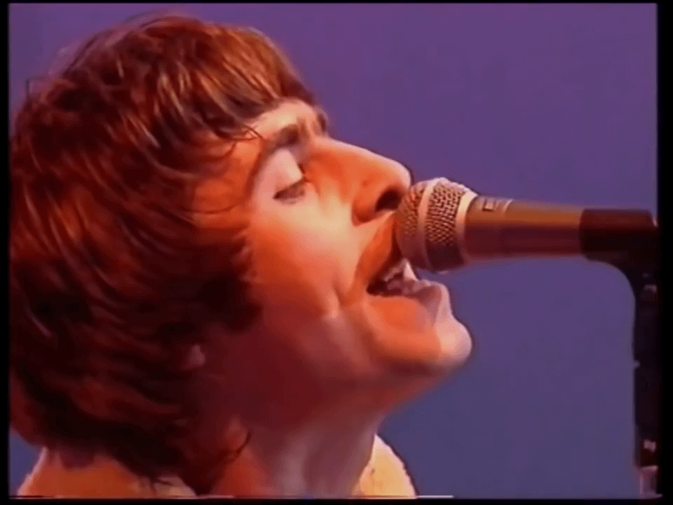 Oasis at White City Studios, London, UK - April 14, 1995