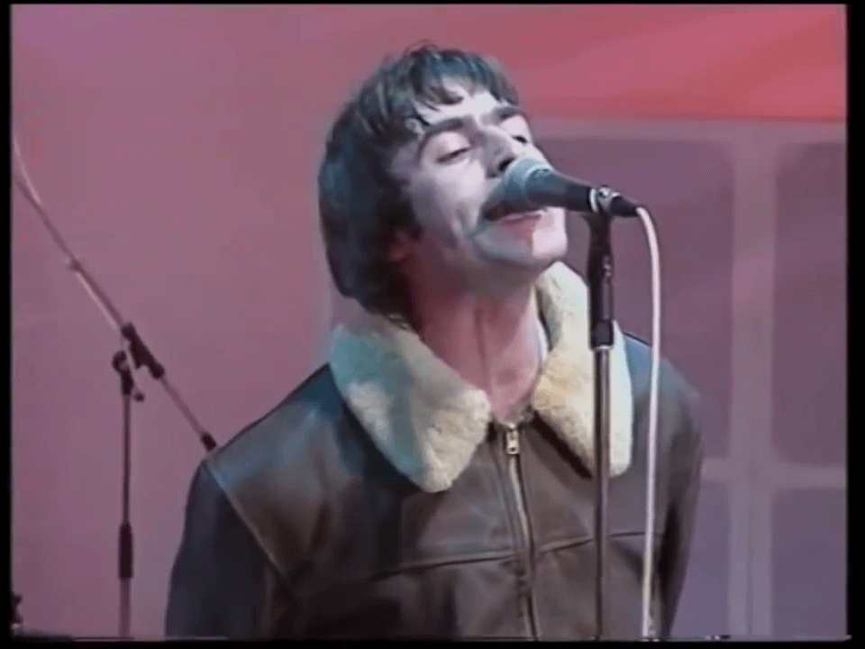 Oasis at White City Studios, London, UK - April 14, 1995