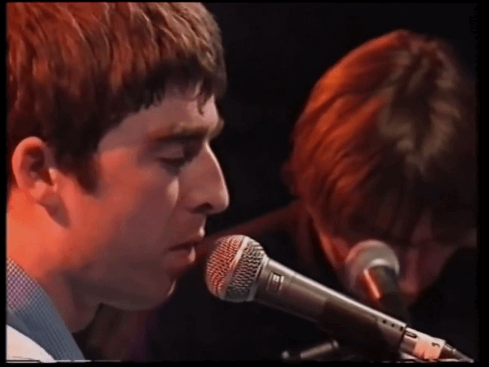 Oasis at White City Studios, London, UK - April 14, 1995
