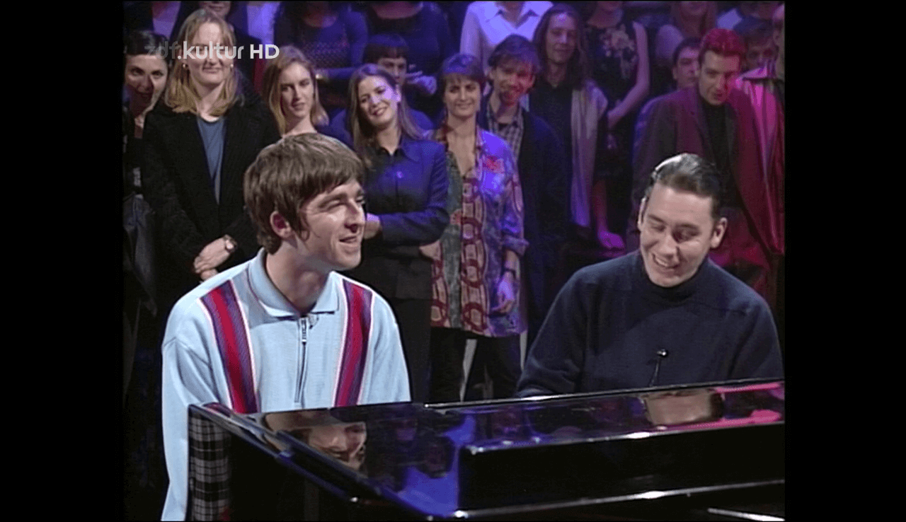 Oasis at BBC TV studios, London, England - November 28, 1995