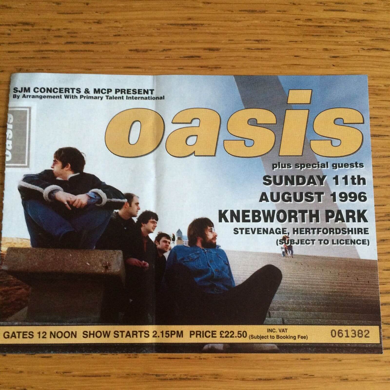 Oasis at Knebworth Park; Stevenage, Hertfordshire, England - August 11, 1996