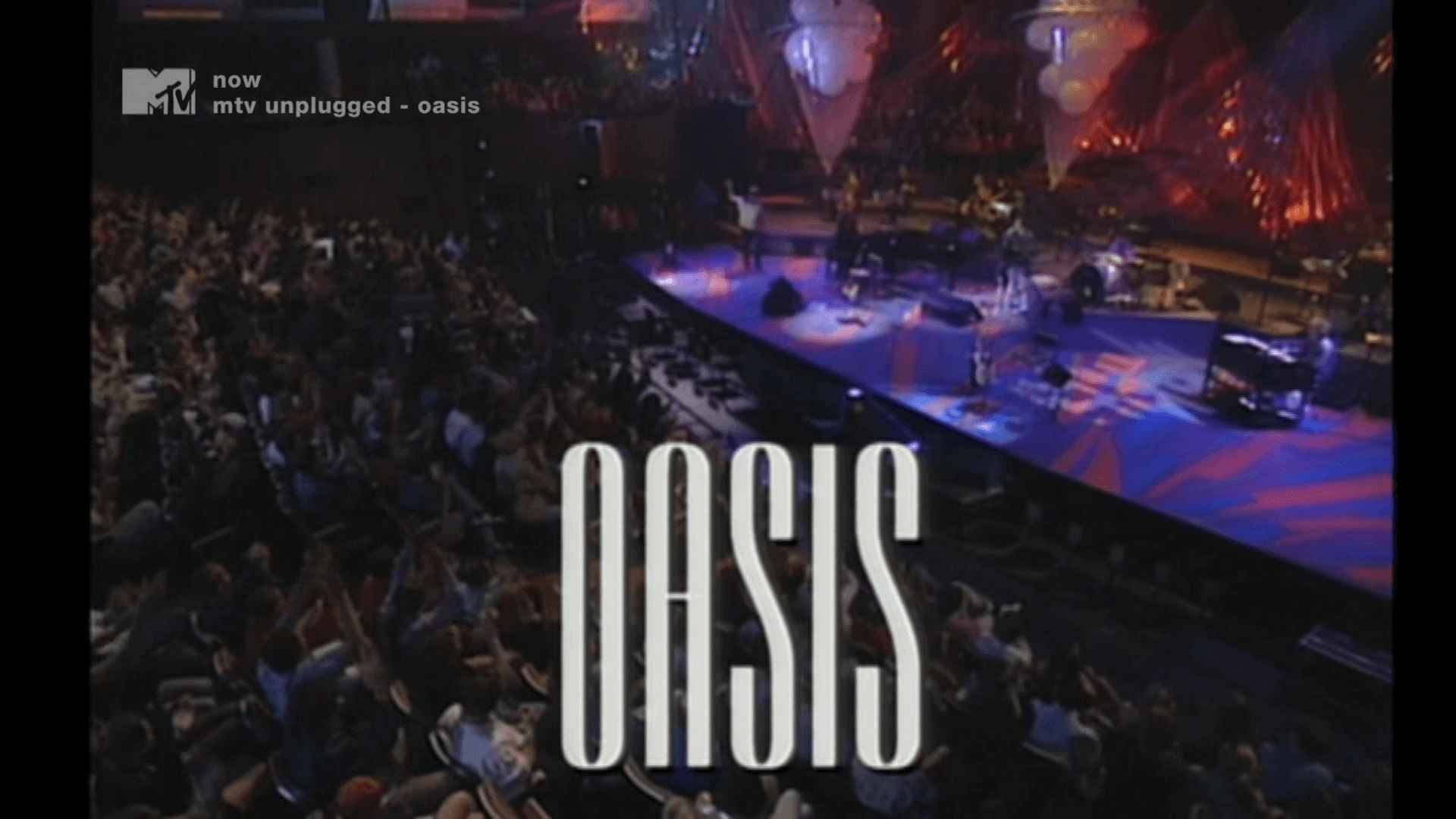 Oasis at MTV Unplugged; Royal Festival Hall, London, UK - August 23, 1996