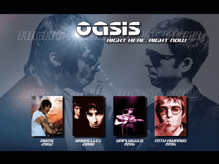 Oasis at MTV Unplugged; Royal Festival Hall, London, UK - August 23, 1996