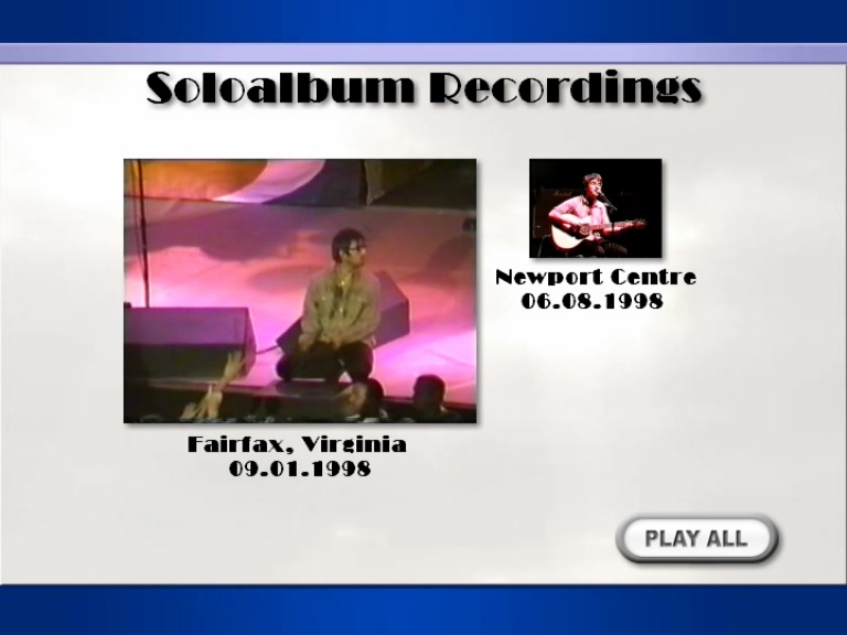 Oasis at Patriot Center; Washington, DC - January 9, 1998