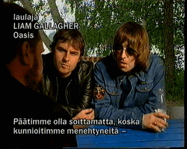 Oasis at Ruisrock Festival; Turku, Finland - July 2, 2000