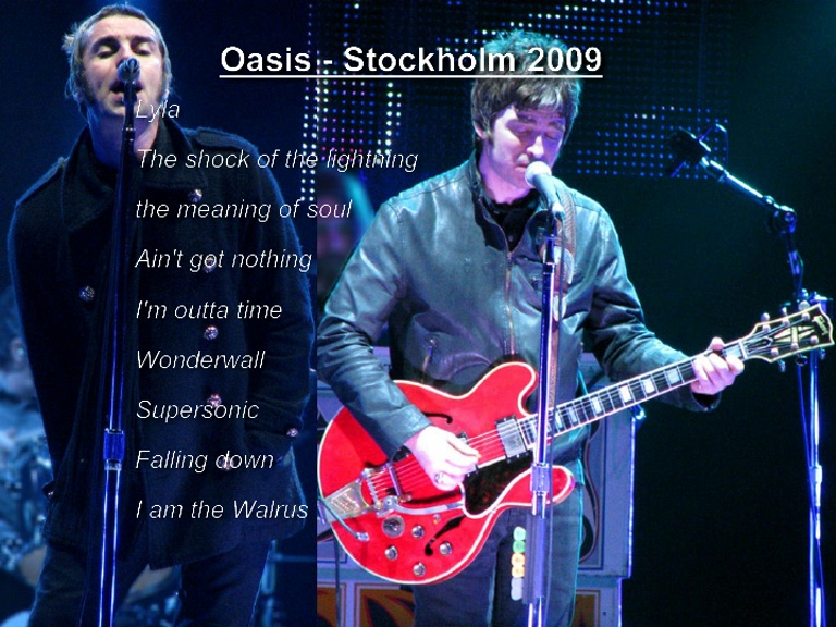 Oasis at '.$OASIS_SHOW_VENUE.' - '.$OASIS_SHOW_DATE.'