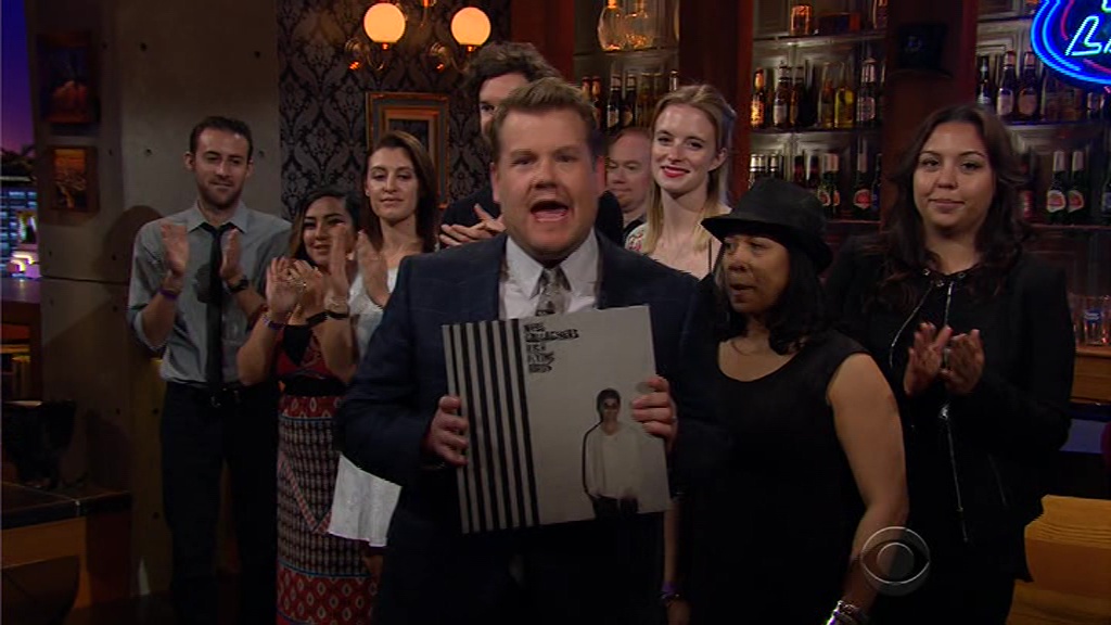 Noel Gallagher at The Late Show with James Corden; Los Angeles, USA - June 1, 2015