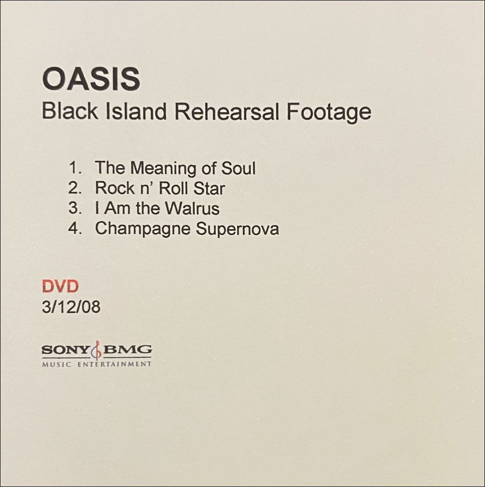 Black Island Rehearsal Footage (Sony BMG Promo DVD)